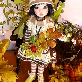 Осенняя пора, очей очарованье. И кукла Лариса от Кае Вигс