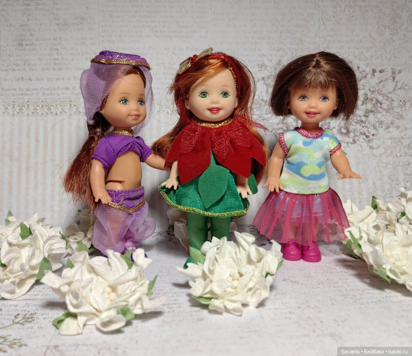 Келли, милые цветочки — Куклы Kelly (Келли): Сестра Барби