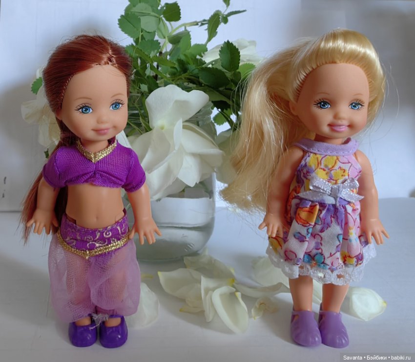 Куколки Келли и дикий белый шиповник