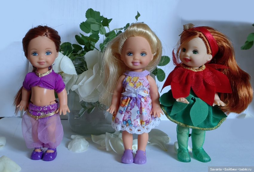 Куколки Келли и дикий белый шиповник