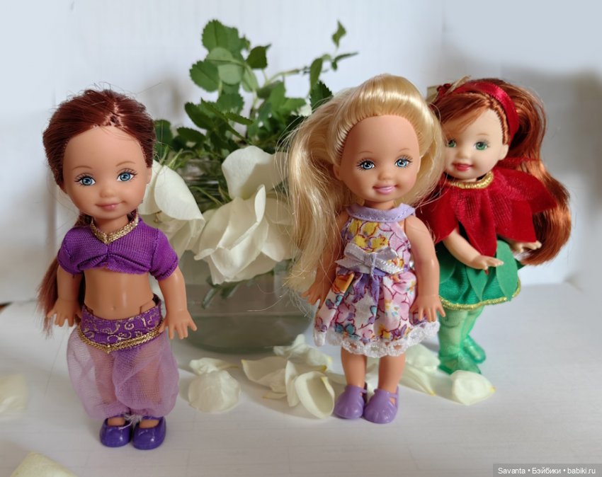 Куколки Келли и дикий белый шиповник