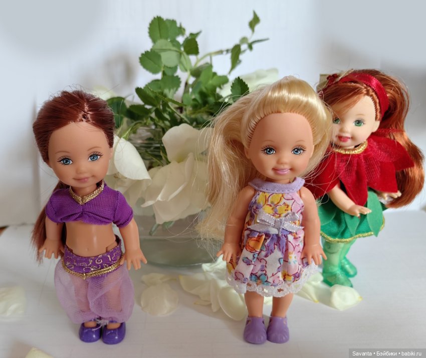 Куколки Келли и дикий белый шиповник