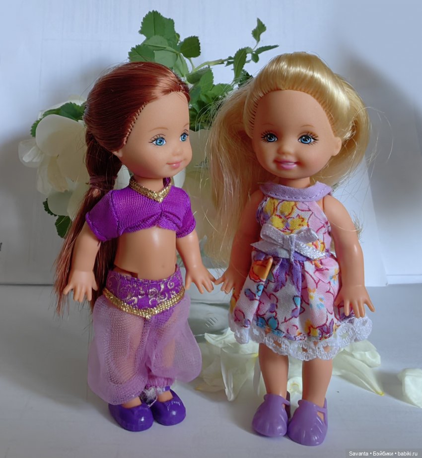 Куколки Келли и дикий белый шиповник