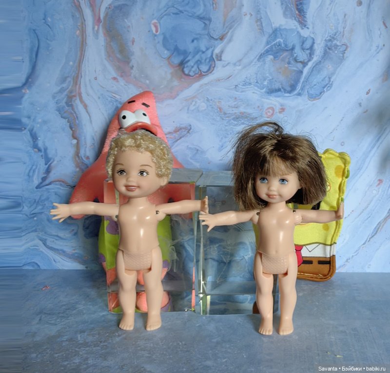 Куколки малышки Келли. Морские чудики из коробки (фото 8)