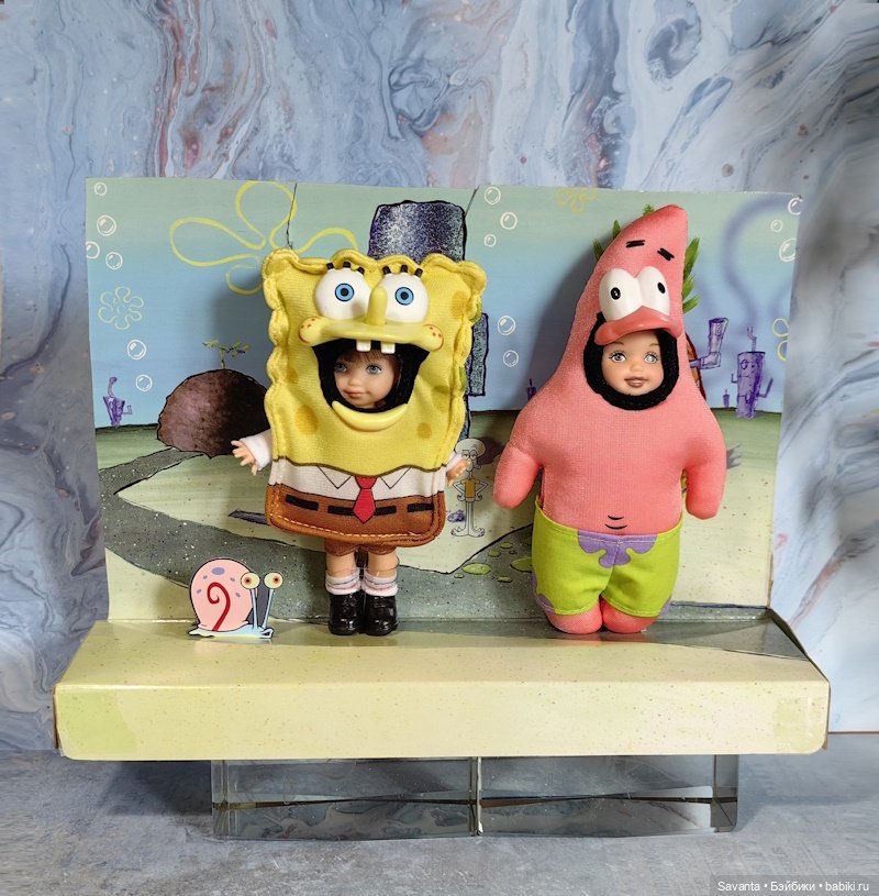 Куколки малышки Келли. Морские чудики из коробки (фото 3)