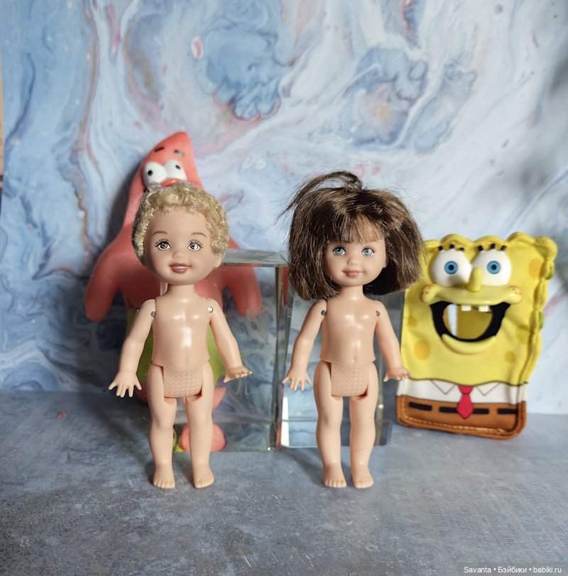 Куколки малышки Келли. Морские чудики из коробки (фото 7)