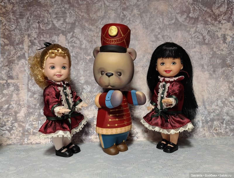 Куколки малышки Келли. Розочка Беляночка и Медведь