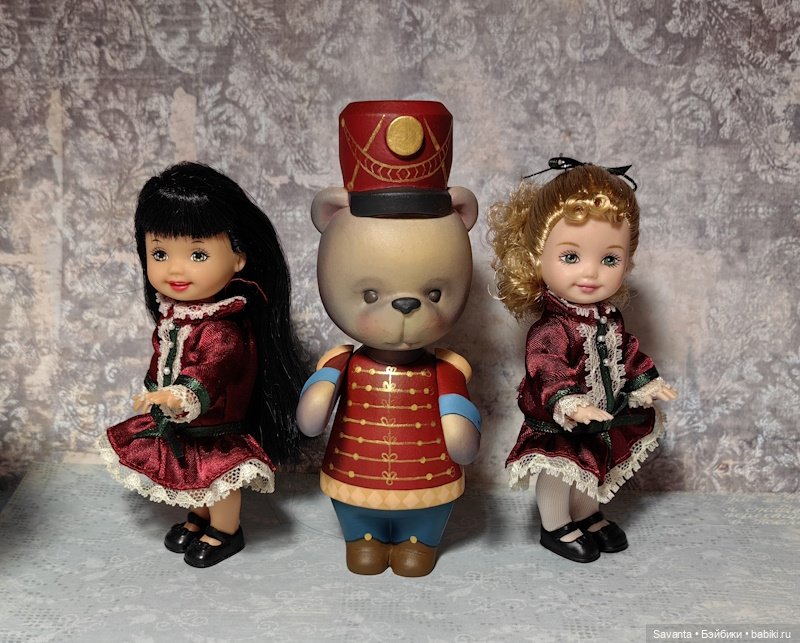 Куколки малышки Келли. Розочка Беляночка и Медведь