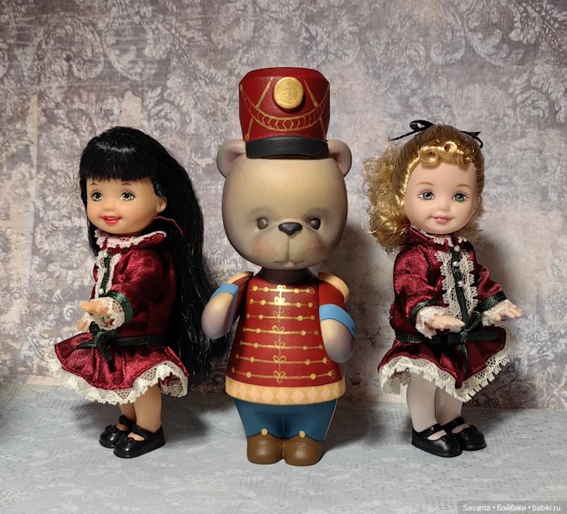 Куколки малышки Келли. Розочка Беляночка и Медведь