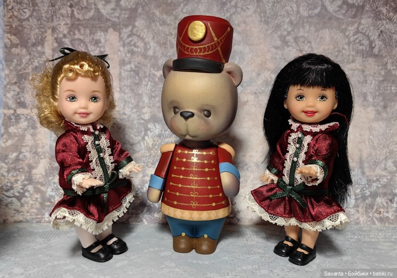 Куколки малышки Келли. Розочка Беляночка и Медведь