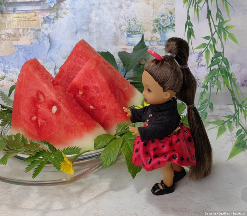 Куколки малышки Келли. По следам Яблочного Спаса. Фрукты.))) Много фруктов.))) (фото 3)
