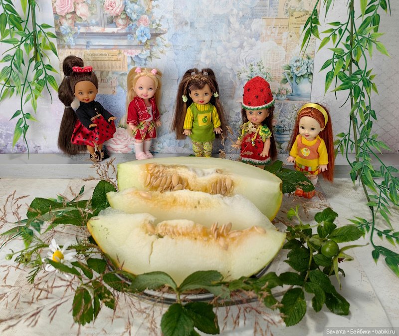 Куколки малышки Келли. По следам Яблочного Спаса. Фрукты.))) Много фруктов.)))