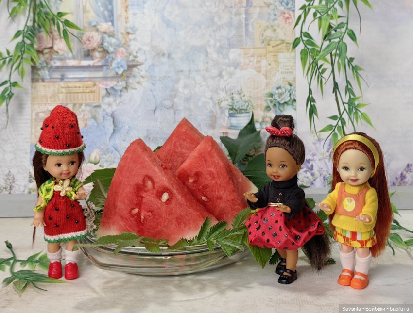 Куколки малышки Келли. По следам Яблочного Спаса. Фрукты.))) Много фруктов.))) (фото 5)