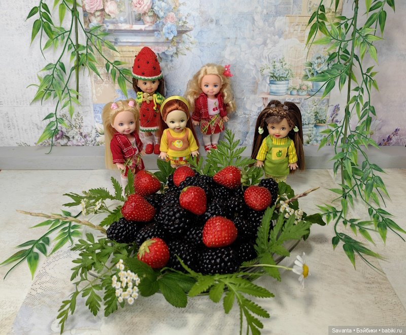 Куколки малышки Келли. По следам Яблочного Спаса. Фрукты.))) Много фруктов.)))