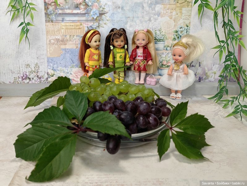 Куколки малышки Келли. По следам Яблочного Спаса. Фрукты.))) Много фруктов.))) (фото 8)