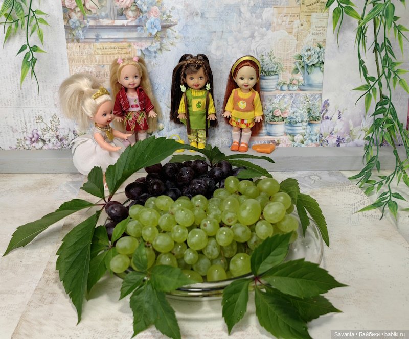 Куколки малышки Келли. По следам Яблочного Спаса. Фрукты.))) Много фруктов.))) (фото 9)