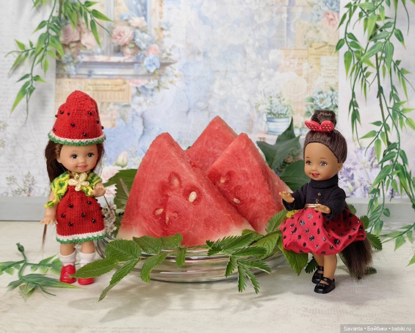 Куколки малышки Келли. По следам Яблочного Спаса. Фрукты.))) Много фруктов.))) (фото 6)