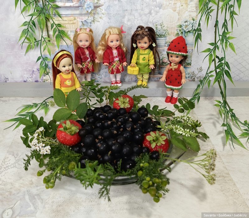 Куколки малышки Келли. По следам Яблочного Спаса. Фрукты.))) Много фруктов.)))