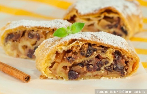 Классический яблочный штрудель (Apfelstrudel)