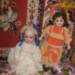 Симонка в новом наряде или гостья из прошлого. Антикварные куклы - Марсель, Симон и Х