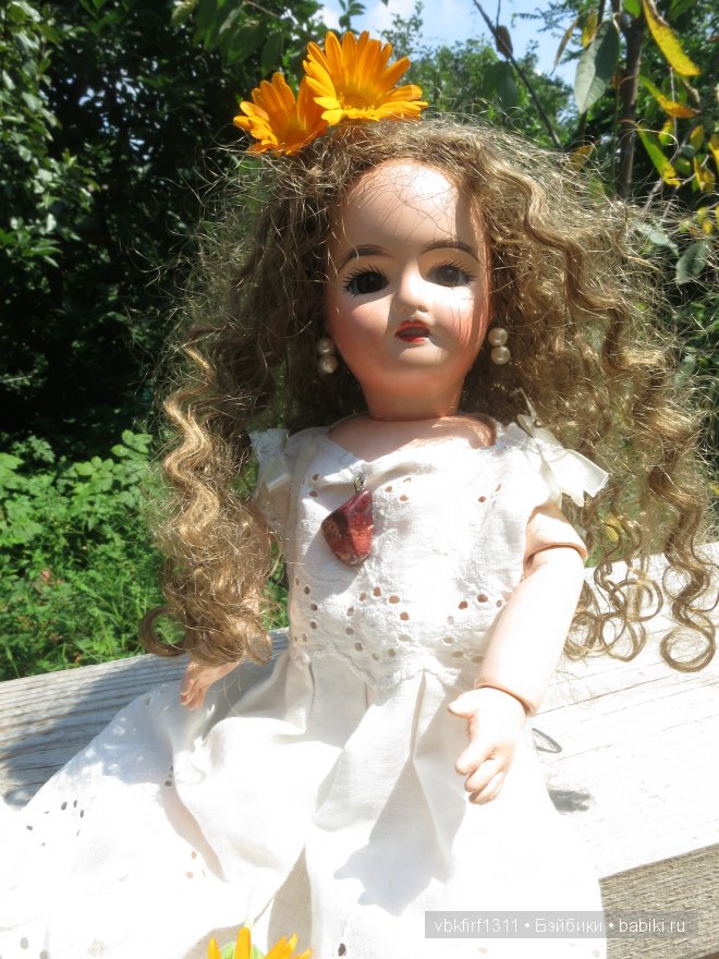 Антикварная кукла - Француженка (фото 4)