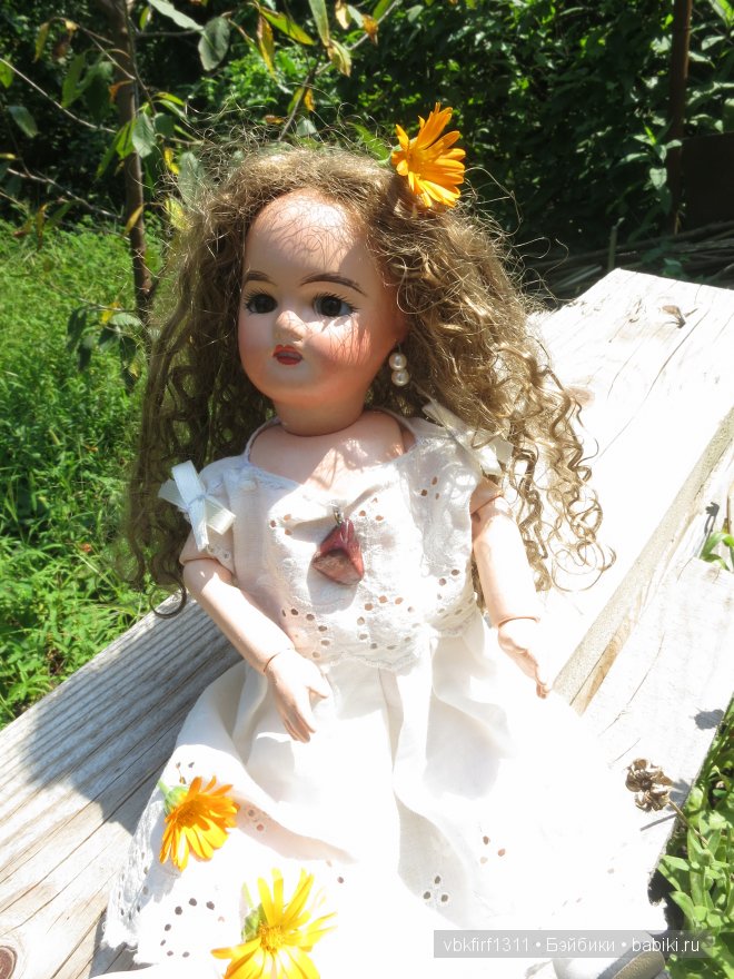 Антикварная кукла - Француженка (фото 5)