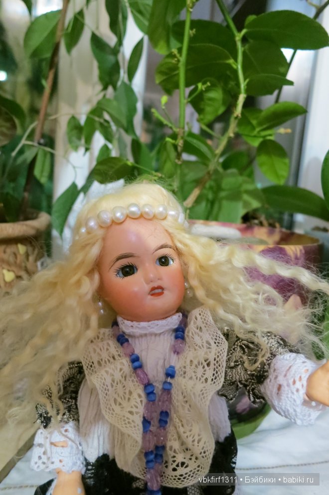 Антикварная кукла Лиза — Редкие антикварные куклы и реплики: воск (фото 7)