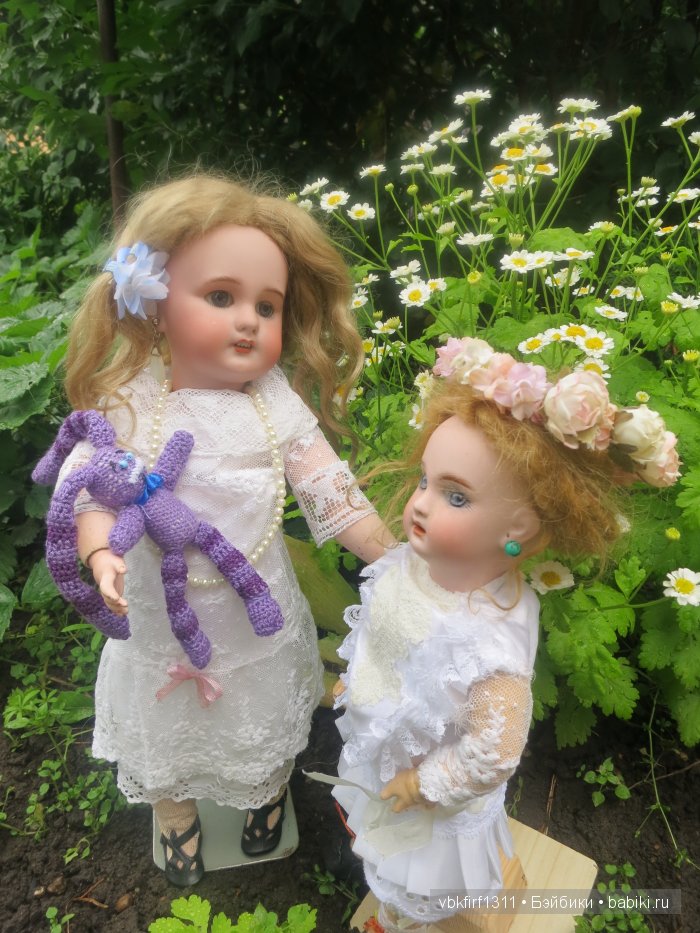 Девочки на даче — Антикварные куклы Jumeau (Жюмо): Tete Jumeau (фото 3)