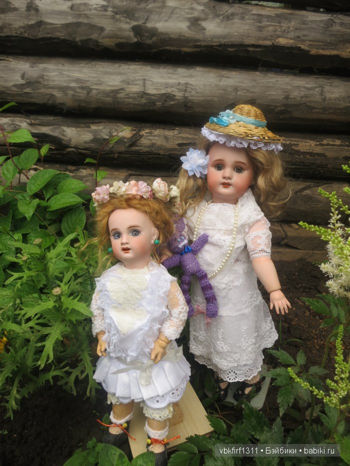 Девочки на даче — Антикварные куклы Jumeau (Жюмо): Tete Jumeau (фото 7)