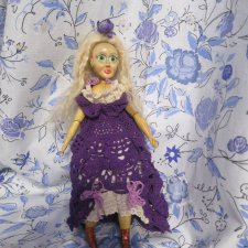 Оливия - полностью деревянная куколка шарнирная