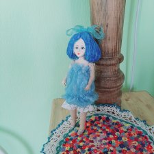 Мальвина - куколка из дерева к Рождеству