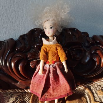 Куколка полностью из дерева по мотивам кукол Mamzelle de Paris