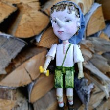 Отличный подарок-Буратино деревянный !