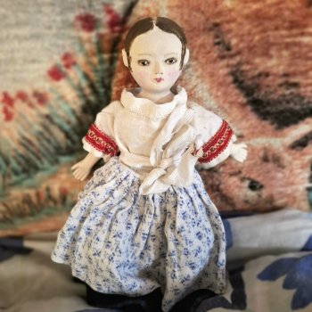 Изаннка,куколка по мотивам  старинных кукол