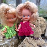 Копытка длиноволосая блондинка в родном