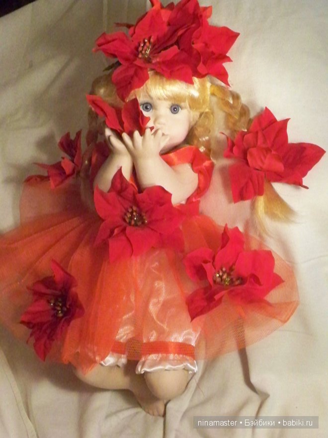 Цветочек Пуансеттия — Коллекционные куклы разных авторов (Разное): редкие бренды (фото 10)