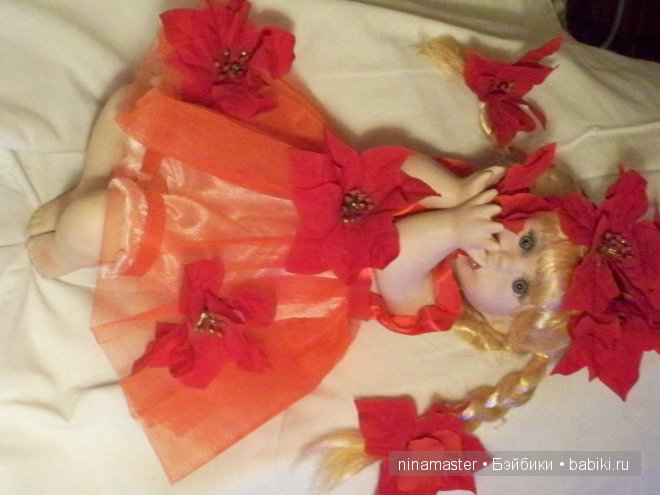 Цветочек Пуансеттия — Коллекционные куклы разных авторов (Разное): редкие бренды (фото 6)
