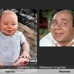 Сходство кукол и актеров, а также какими они были.