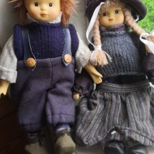 Винтажная фарфоровая парочка