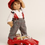 Коллекционная кукла Вихтель Stephan с машинкой от Rosemarie Anna Muller.