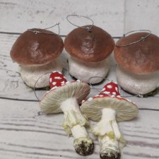 Ватная елочная игрушка