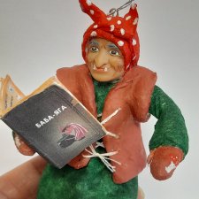 Ватная елочная игрушка