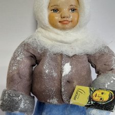 Ватная елочная игрушка