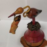 Винтажный сувенир СССР. С новорожденым.