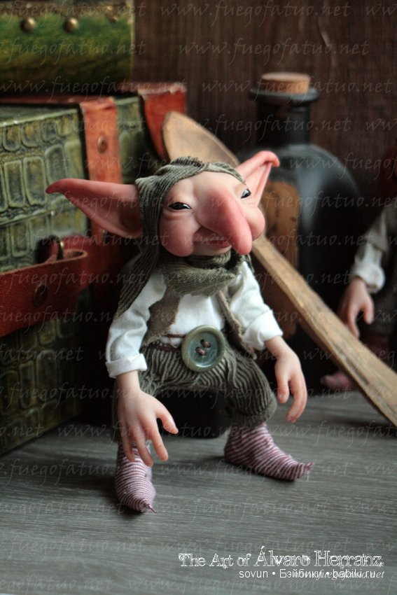 Авторские куклы AlvaroFuegoFatuo dolls и его гномье царство (фото 5)
