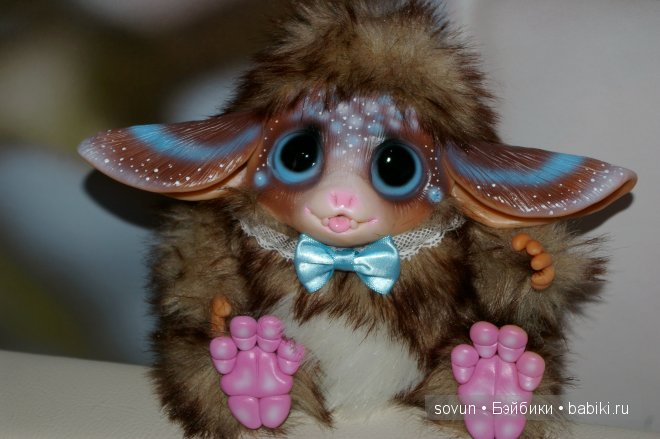 Новая порция мульфиков — Игрушки в смешанной технике (мех и глина): Арт