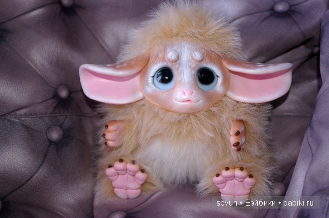 Новая порция мульфиков — Игрушки в смешанной технике (мех и глина): Арт