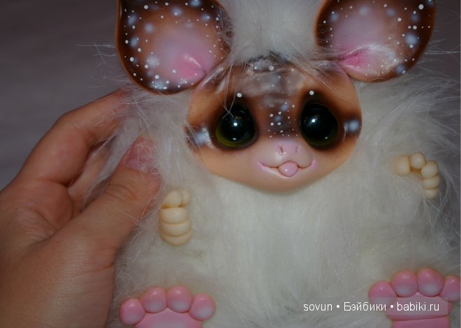 Новая порция мульфиков — Игрушки в смешанной технике (мех и глина): Арт