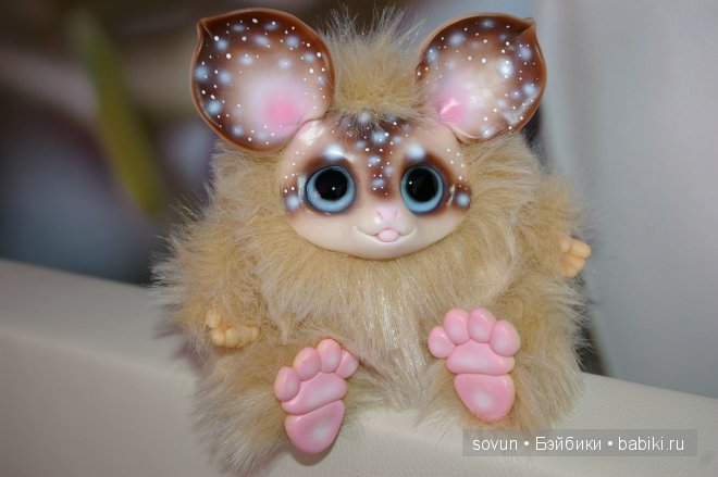 Новая порция мульфиков — Игрушки в смешанной технике (мех и глина): Арт