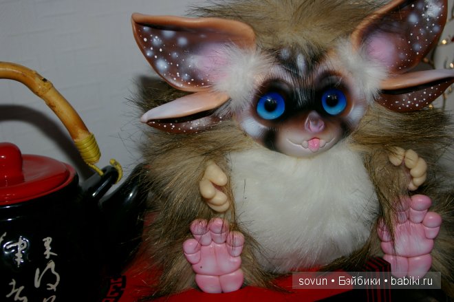 Новая порция мульфиков — Игрушки в смешанной технике (мех и глина): Арт